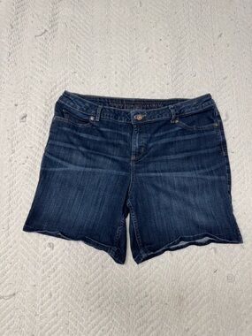 Simply Vera Vera Wang Dark Blue Denim Shorts Women